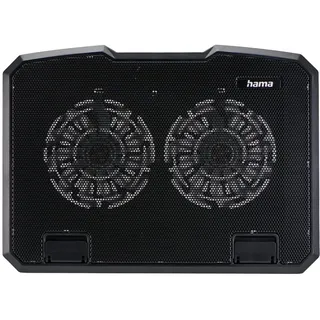 Hama Laptop-Kühler Black Metal Neigbar 2 Lüfter Schwarz