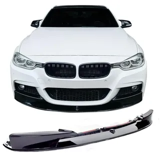 JOM Car Parts & Car Parts GmbH Frontspoiler Frontspoilerlippe Frontflap Spoiler Splitter schwarz glänzend+ABE+ passend für F30, F31, 10/2011-2019