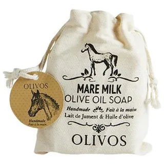 OLIVOS Natural Handmade Mare Milk Olive Oil Soap, 150g