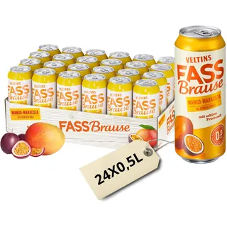 VELTINS Fassbrause Mango-Maracuja Alkoholfrei, EINWEG (24 x 0.5 l Dose)