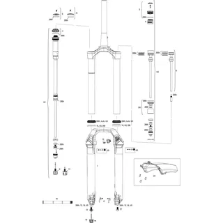 RockShox Lyrik Ultimate Charger 3.1 Rc2 Crown BoostTM 15 X 110 Mm Debonair+ D2 Mtb-gabel - Gloss Black - 29" ́ ́