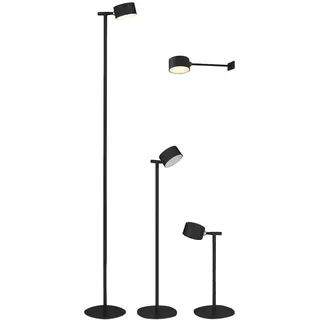 NORTHPOINT 3 in 1 LED Akku Stehlampe dimmbar Wandleuchte Tischlampe schwarz - Schwarz