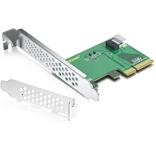 10Gtek PCIe to SFF-8654 Adapter for U.2 NVMe SSD, PCIe4.0 X4, (1x) 4i SFF-8654