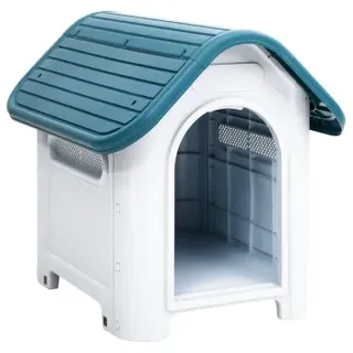 vidaXL Hundehütte 59 x 75 x 66 cm Polypropylen Blau