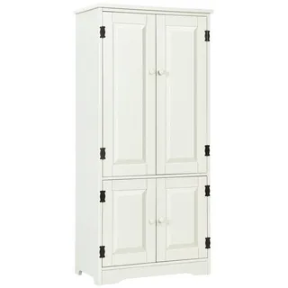 Costway Vintage Mehrzweckschrank 80x40x180 weiß