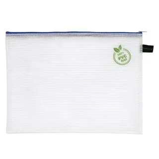 FolderSys Reißverschlussbeutel transparent/blau 0,20 mm, 1 St.