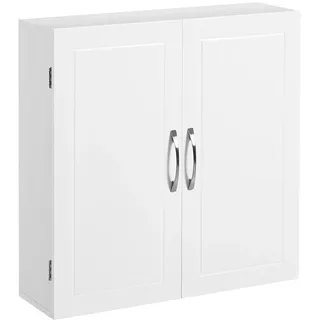 VASAGLE Wandschrank 18 cm x 60 cm x 60 cm Weiß