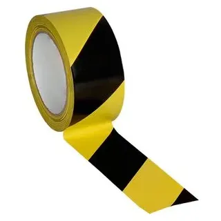 Eichner Bodenmarkierungsband zweifarbig 50 mm x 33 m Schwarz gelb