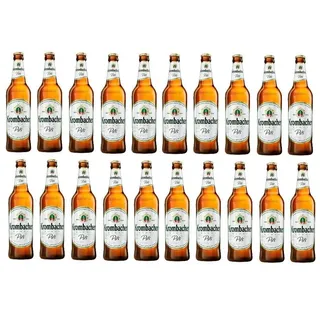 20 Flaschen Krombacher Pils  a 500ml Glas . inc MEHRWEGPfand