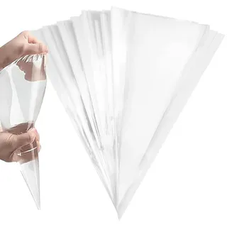 luxuskollektion Spritzbeutel 30x15cm 50 Stück Einweg dick transparent