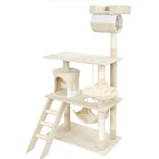 Wiltec Kratzbaum 141 cm beige/weiß