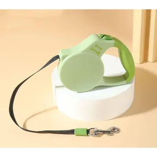 feiling Rollleine Hundeleine Einziehbare Führleine Reflektierend Trainingsleine für Kleine Hunde Katzen Ausziehbare 5 Meter Leine (grün, 3m)
