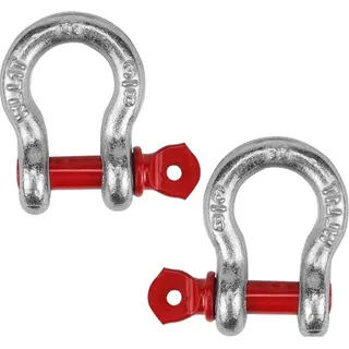 Sollbry - Stück Hochfester Stahlschäkel, Hochfester Verzinkter Stahlschäkel, Abschleppen Mit Ringschrauben, Verstellbare Schäkelschnalle, Zum Abschleppen Und Heben (wll: 1,0 T)