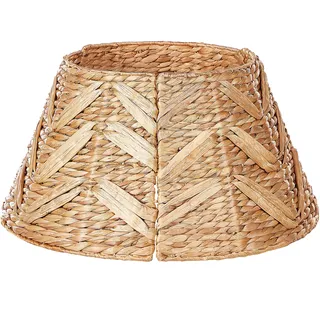 Beliani Weihnachtsbaumkragen FLATEYRI 45 cm Naturfarben
