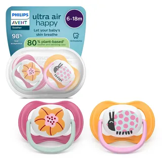 Philips Avent Fopspeen +6m air collection girl 2st 2 St Schnuller