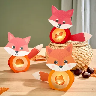 HABA Bastelset Erstes Kleben Minilichter Fuchs