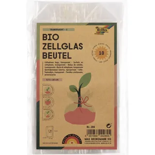 Folia Zellglasbeutel 9,5 x 16,0 cm transparent
