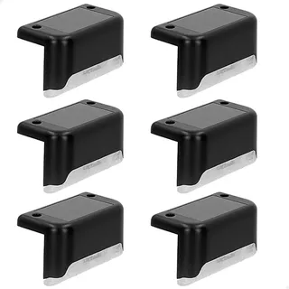 AKTIVE 61560-6er-Pack Solarlampen mit warmem Licht, Dauerlicht für 6 bis 8 Stunden, wasserdicht, Solar-Straßenlaternen, LED-Solarleuchten für den Außenbereich, für Treppen, Geländer und Wände