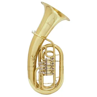 DIMAVERY Baritongitarre EP-400 B-Bariton, gold, inkl. ABS Case goldfarben