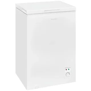 GGV Exquisit Exquisit GT100-050E Stand Gefriertruhe, 54,5 cm breit, 99 L, LED Beleuchtung, weiß