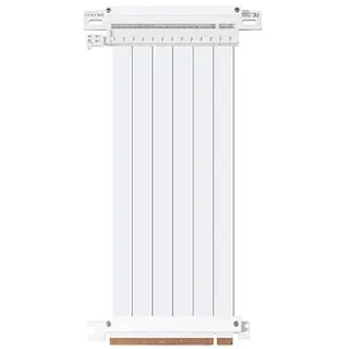 Allowish Full Speed 3.0 PCIE X16 Riser-Kabel, Grafikkarten-Verlängerungskabel, GPU, PCI-E, flexibel, geschirmt, 20 cm, One Reverse White)