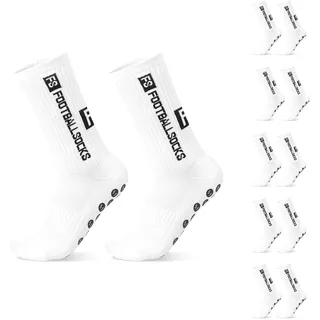 CBHTMY Grip Socken Fussball,Fußballsocken,FS Football Socks,Fussballsocken Grip Socks,Stoppersocken,Anti Rutsch Socken,Fußball Sachen Zubehör,Jungen,Fussball Kinder,38-46 (6 Paare) - 31-46