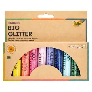Folia Bio Glitter Mix Rainbow L 10 Farben