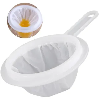 Feines Sieb, Haarsieb Sieb Küche, 200 Mesh Küchensieb Kunststoff, Kleines Passiersieb mit Griff, für Saft, Milch, Kaffee (200 mesh)