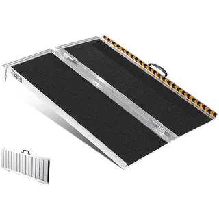 Vevor Rollstuhlrampe 91,44 cm 363 kg Laderampe Aluminium schwarz