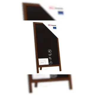 ALLboards Kundenstopper Aufsteller mit Kreidefläche, einseitig 78×44 cm, Werbeaufsteller