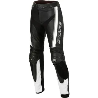 BÜSE Mille Motorrad Lederhose, schwarz/weiß, 114