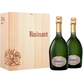 Champagner R de Ruinart Brut - Geschenkset 2 Fl.