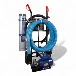 BoFiTec Schlammsauger Teichreiniger Teichsauger Impellerpumpe Set inkl. Steinabscheider