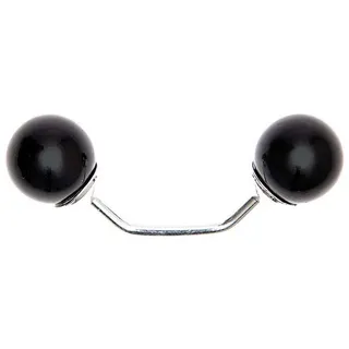 Rico Design Pin-Set Zwei-Perlen-Pin - Das besondere Etwas, Kugel schwarz