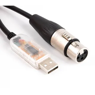 usangreen FTDI USB Rs485 XLR Dmx512 Bühnenbeleuchtung Ausrüstung Controller Kabel DIY für SGM Dmxking Dmxcontrol Freestyler Download (Länge: 1,8 m)