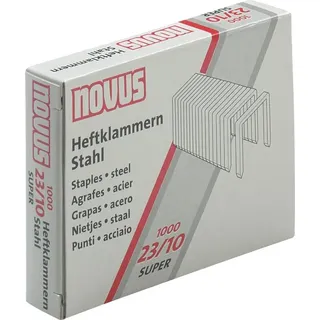 Novus Heftklammern 23/10 Blau 1000 St.