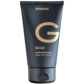 SUNMAXX® GOLD Cashmere Balm Black Edition I Bräunungsbeschleuniger Solarium ohne Sofort-Bronzer I intensive Pflege & Anti-Age Effekt I mit Tyrosin & Cashmere-Extrakten I ohne Uv-/Sonnenschutz I150 ml