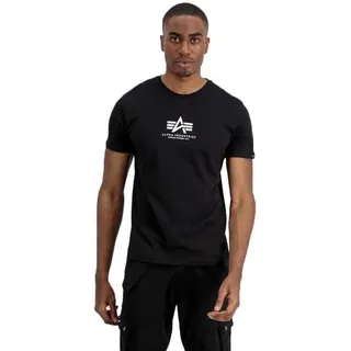 Alpha Industries Basic T Ml T-Shirt - Schwarz,Weiß - L