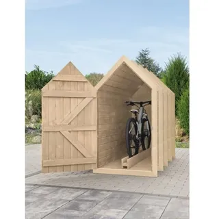 Fahrradgarage Konsta Typ 550 einfach 99x210 cm natur