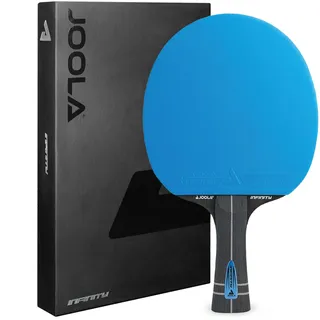 JOOLA Tischtennisschläger Infinity ITTF genehmigter Profi Carbon Tischtennis-Schläger für Fortgeschrittene Spieler - mit High-Tech Faser, Glasfaser, 7-lagiges Schlägerblatt