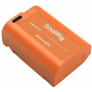 SmallRig 4979 USB-C wiederaufladbarer Kamera-Akku, Orange