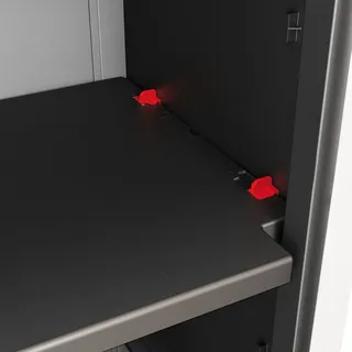 KETER Detroit Kunststoffschrank 65 x 45 x 182 cm Schwarz