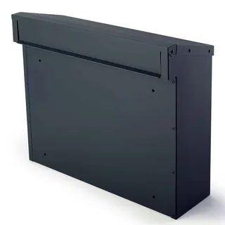 Safepost 925 – Zaunbriefkasten anthrazit mit Rückentnahme, wetterfest & robust