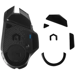 kwmobile Mouse Feet Sticker kompatibel mit Logitech G502 Wireless Ersatz Glider - Mausfüße passgenau - Maus Glides in Schwarz