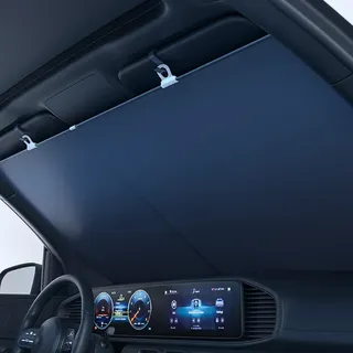 Sonnenschutz Auto Frontscheibe - Hält Den Innenraum Kühl, Sonnenblende Vorne Faltbar, Einschließlich Autos, Lastwagen, SUVs, 135x90cm
