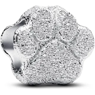Pandora Moments Strukturierte Pfote Mini-Charm aus Sterling Silber, Kompatibel Moments, 794043C00