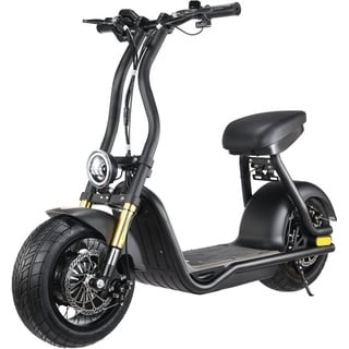 eneway COCO Wave-S 1000W 48V Fatwheel LowRider Scooter mit Strassenzulassung 45 km/h BLACK