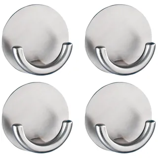 Wenko Garderobenhaken Rondo mit 4 Haken silber, 4 St.