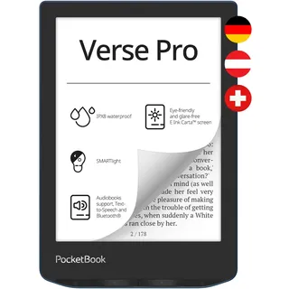 Pocketbook Verse Pro (DACH-Version) 16 GB eReader Azure