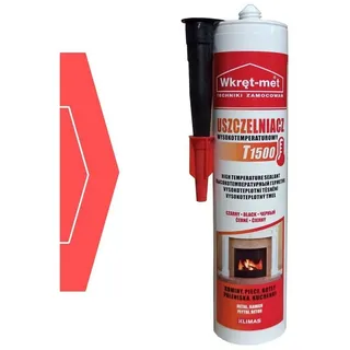 Klimas Dichtmasse 1500°C 310ml Ofenrohr schwarz